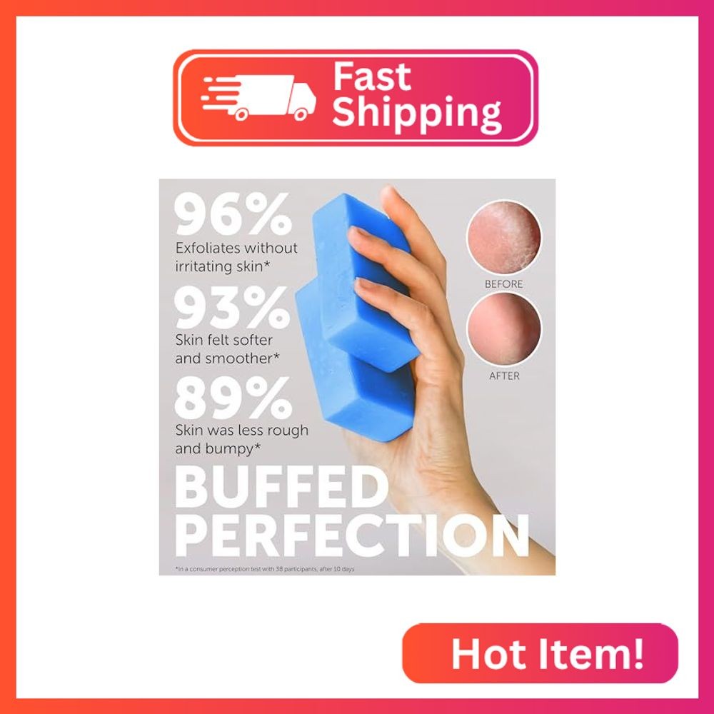 Body Soap for Keratosis Pilaris | Exfoliating Soap Scrub with 10% AHA & Micro Pu