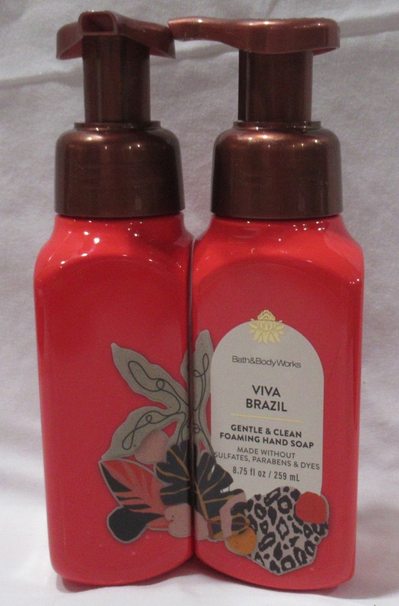 Bath & Body Works Gentle & Clean Foaming Hand Soap Lot Set of 2 VIVA BRAZIL