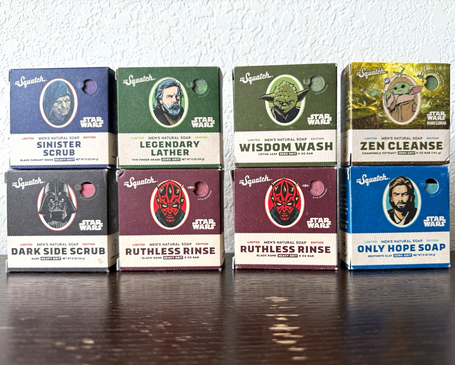 Dr. Squatch Star Wars Men’s Natural Soap Multipack 5 oz Bars Heavy/Zero Grit