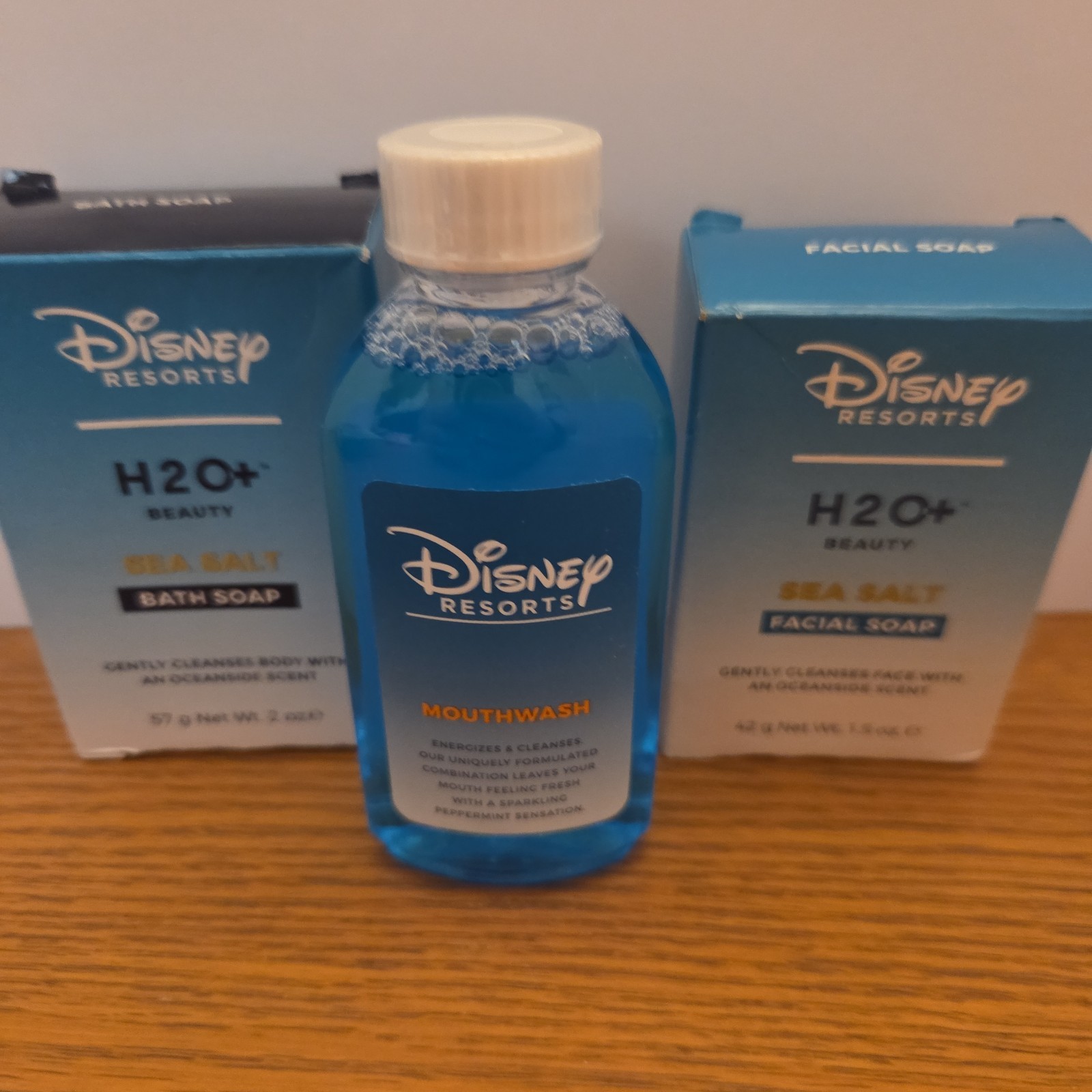 Disney Resorts H2O+ Beauty Sea Salt Facial Soap Bath Soap Mouthwash Lot