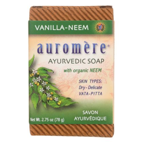 Ayurvedic Bar Soap Vanilla Neem, 2.75 oz By Auromere