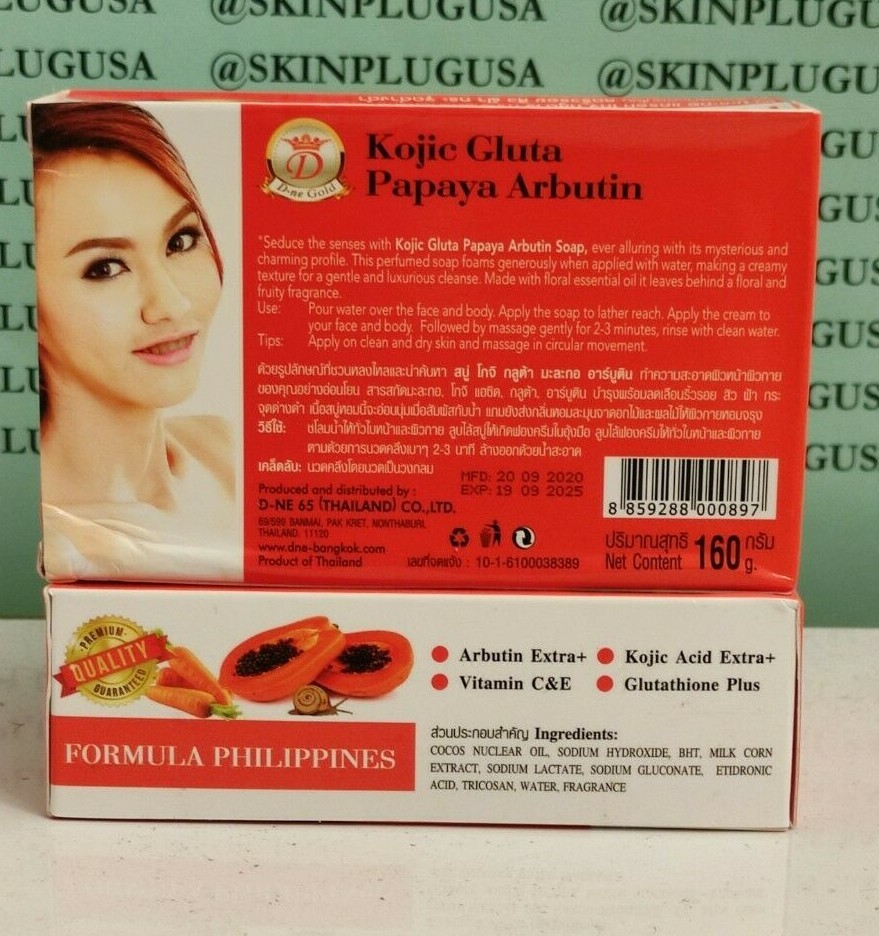 Gluta PAPAYA Arbutin 7days Soap. Clear spot 1pcs.