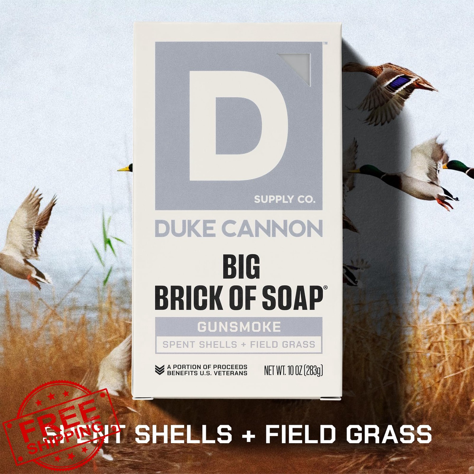Duke Cannon Big Brick of Soap Gun Smoke 3 Pack 10oz Men’s Masculine Scents