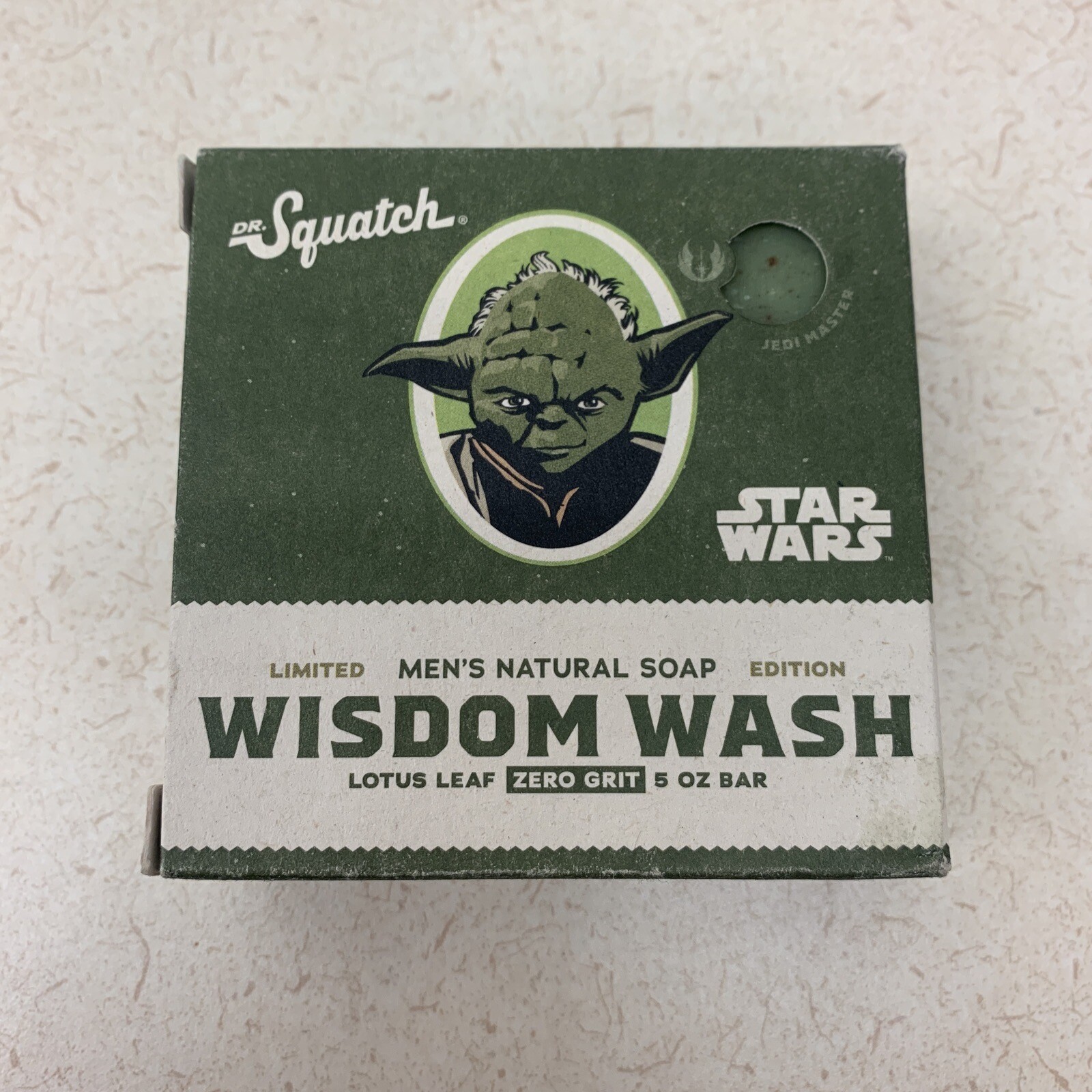 Star Wars Yoda DR. Squatch Soap 5oz Bar Disney Limited Edition Collectible Rare