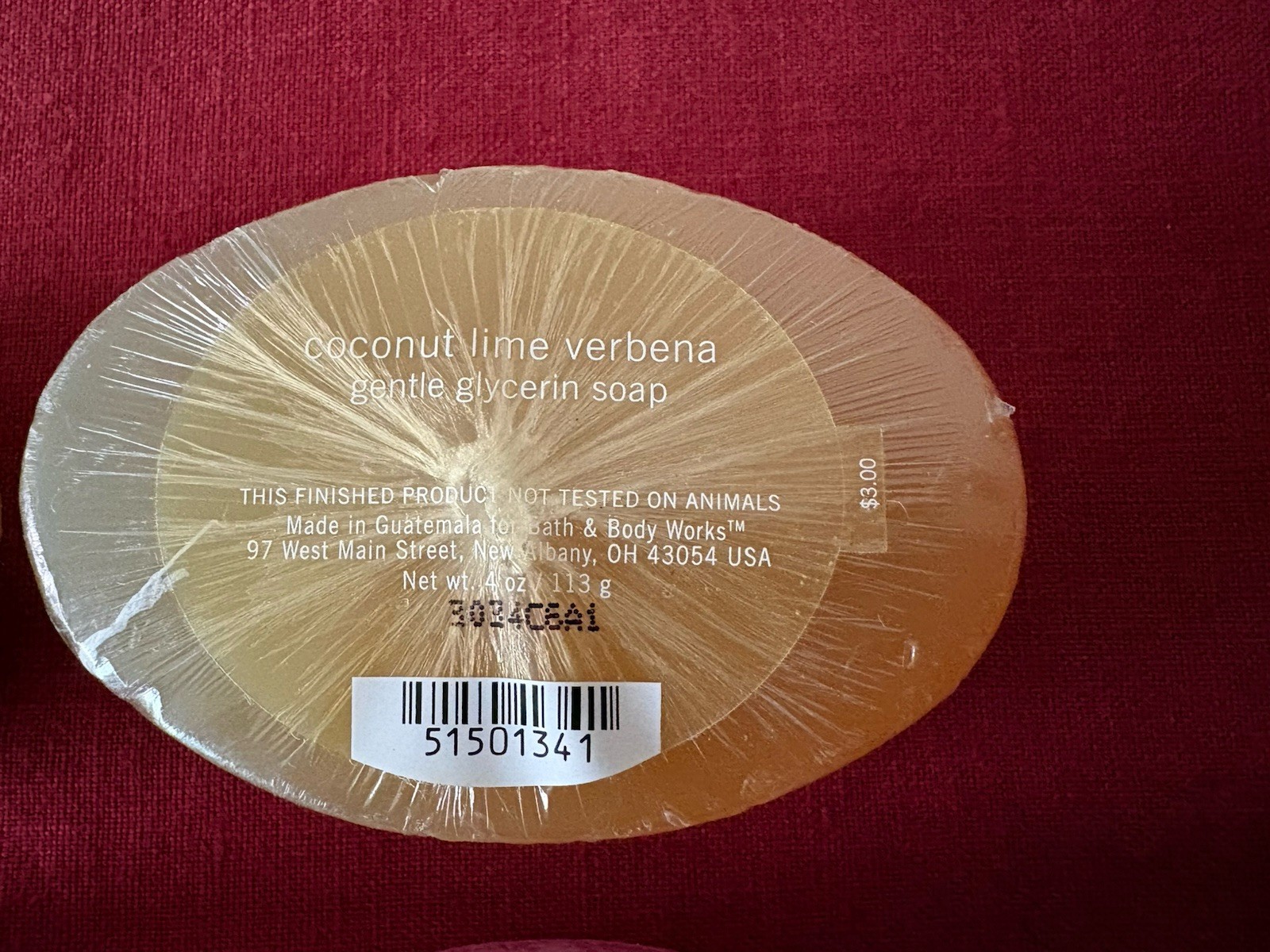 4 Bath & Body Works Gentle Glycerin Bar Soaps Coconut Lime Rice Flower Sweet Pea