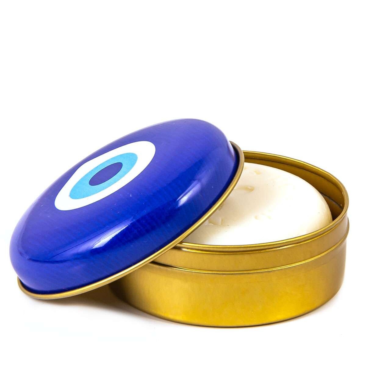 Evil Eye Olive Oil Soap in Metal Tin