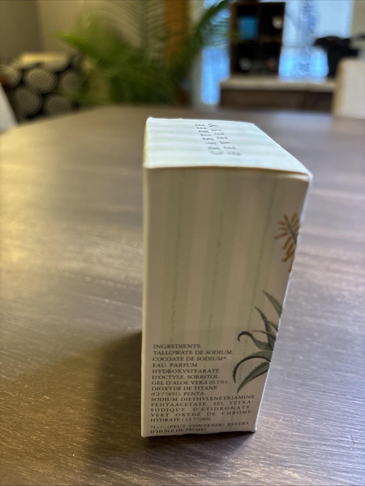 Crabtree & Evelyn Aloe Vera 3.5 Oz Bar Soap NOS 1988 Retired NOS