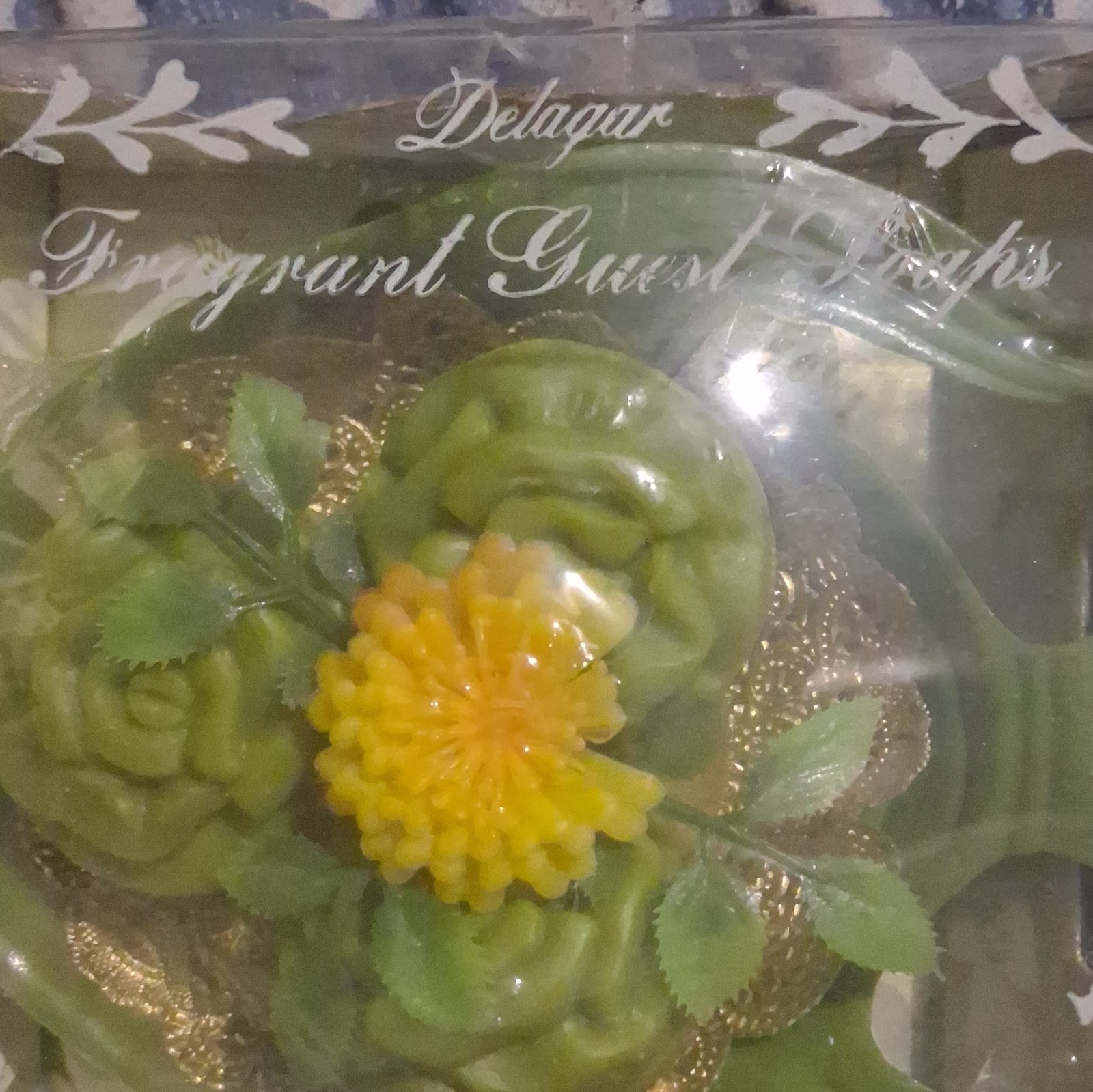Delagar Fragranced Guest Soap Floral Flower Shaped 1.7 oz for Hands & Body