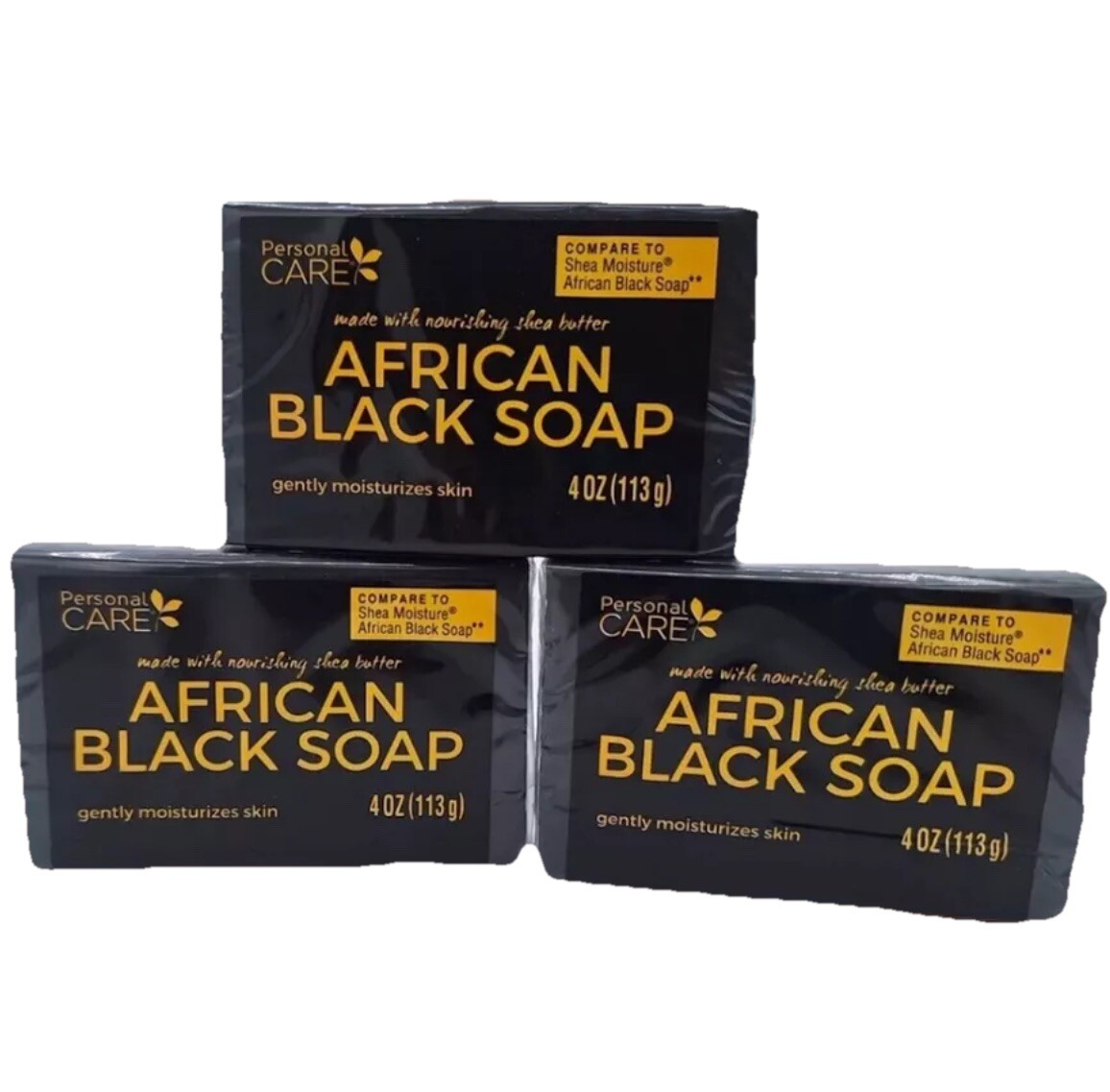 African Black Soap Clarifying Detoxifying Soap 4oz Compare to Shea Moisture