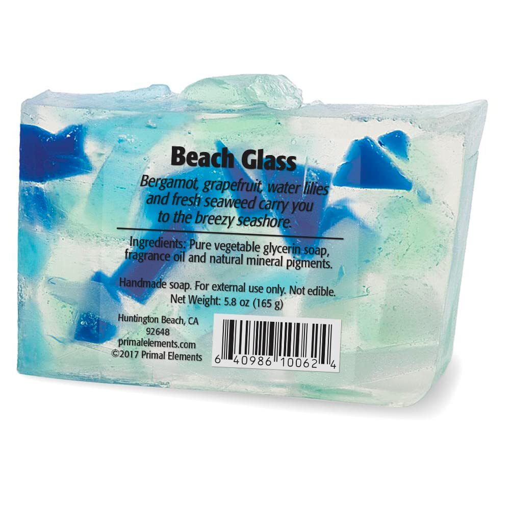 Primal Elements BEACH GLASS Soap, Indiv Bars, Solid or Pre-Cut 5.5 lb. Loaf