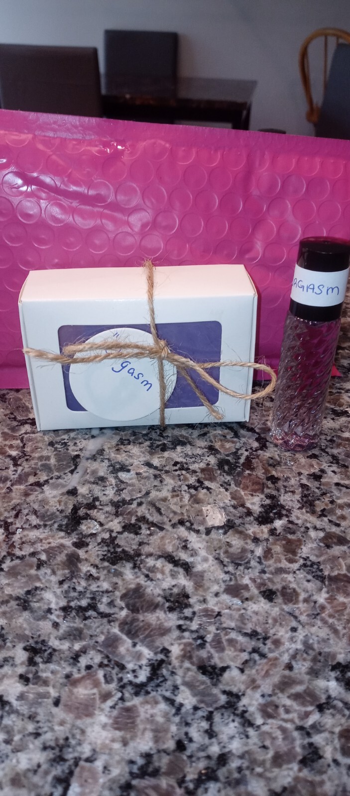 Homemade Body Bar and 10ml roll on fragrance oil combo