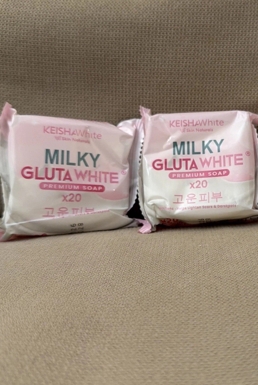 Keisha White Milky GlutaWhite Premium Soap x20, 70g, Pack of 2