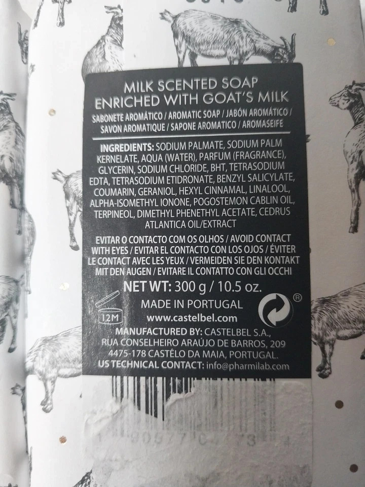 Castelbel Porto Goat’s Milk Soap Scented Soap 10.5 Oz NEW made in Portugal