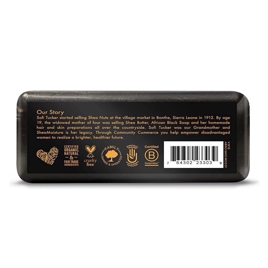 New Shea Moisture African Black Soap Bar Acne Prone & Troubled Skin 2pk