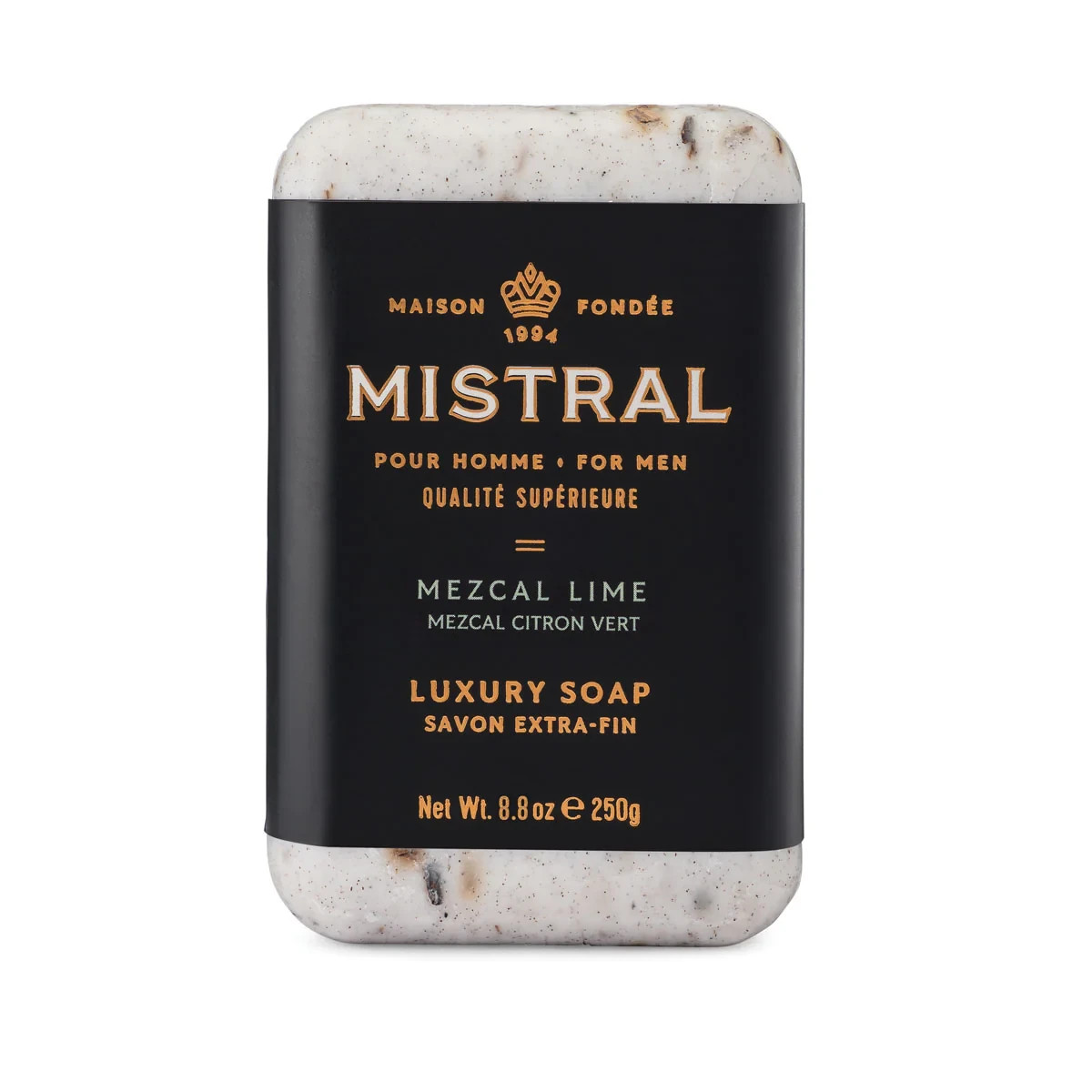 Mistral Bar Soap Organic Mezcal Lime Large 8.8 Ounce Crafted Soaps Original