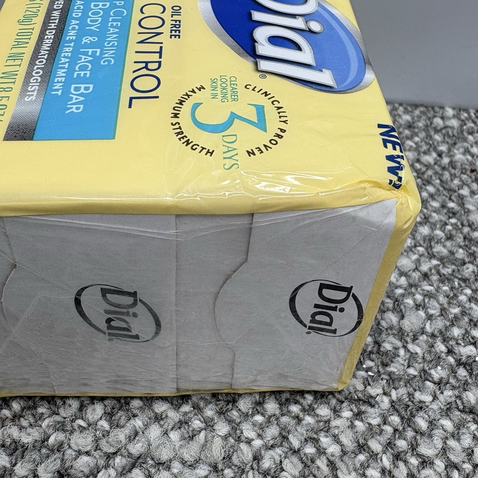 Dial Oil Free Acne Control Deep Cleansing Bar Soap 2 Bars Sealed Discontinued