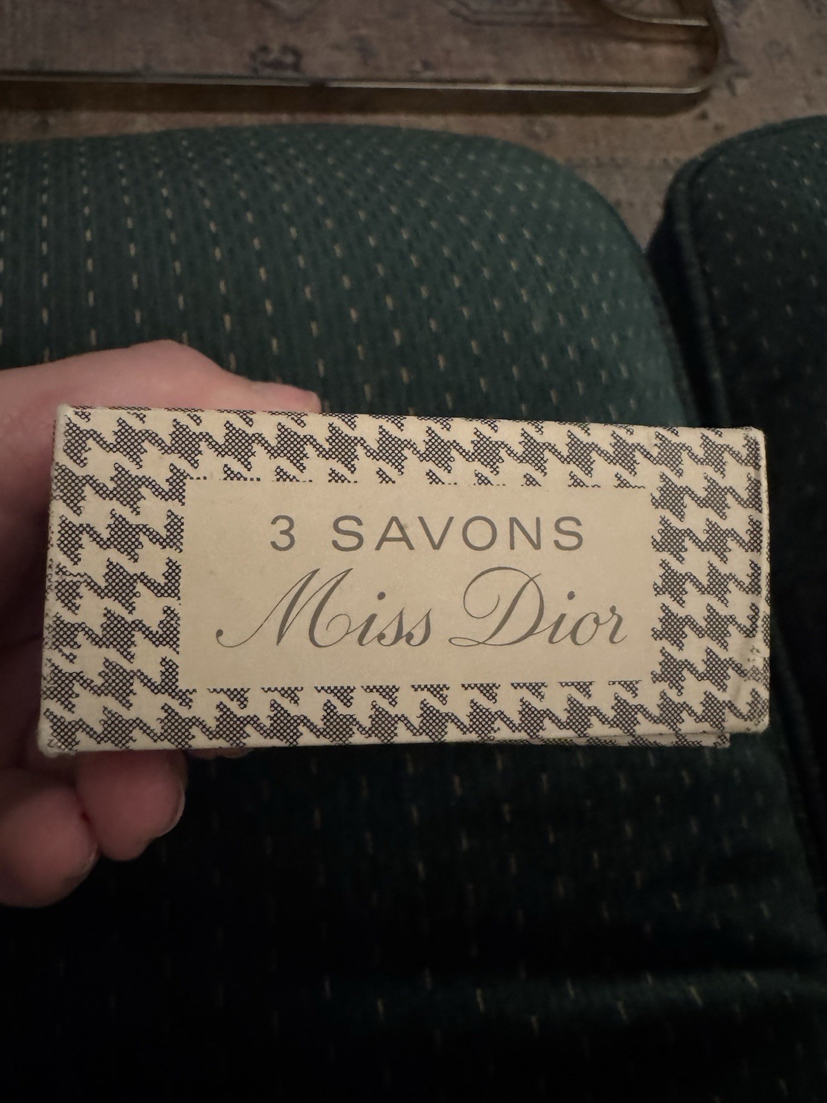 Miss Dior Vintage Soap Christian Dior Wrapped Scented Set Of 3 Bar Box NEW