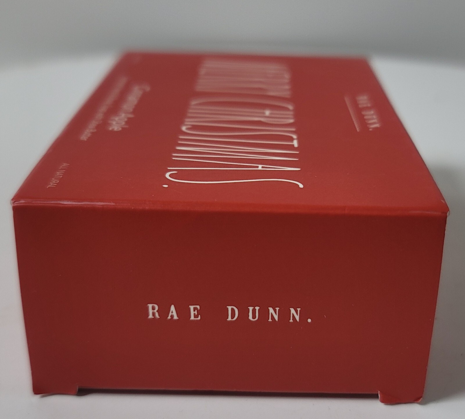 Rae Dunn Merry Christmas Apple Cinnamon Hand Body Bar Soap 8 oz