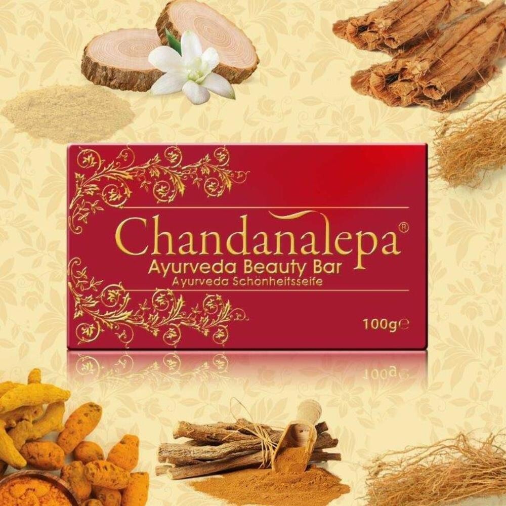 Chandanalepa Ayurvedic Herbal Soap Beauty Skin Care Natural with Pure Fragrant