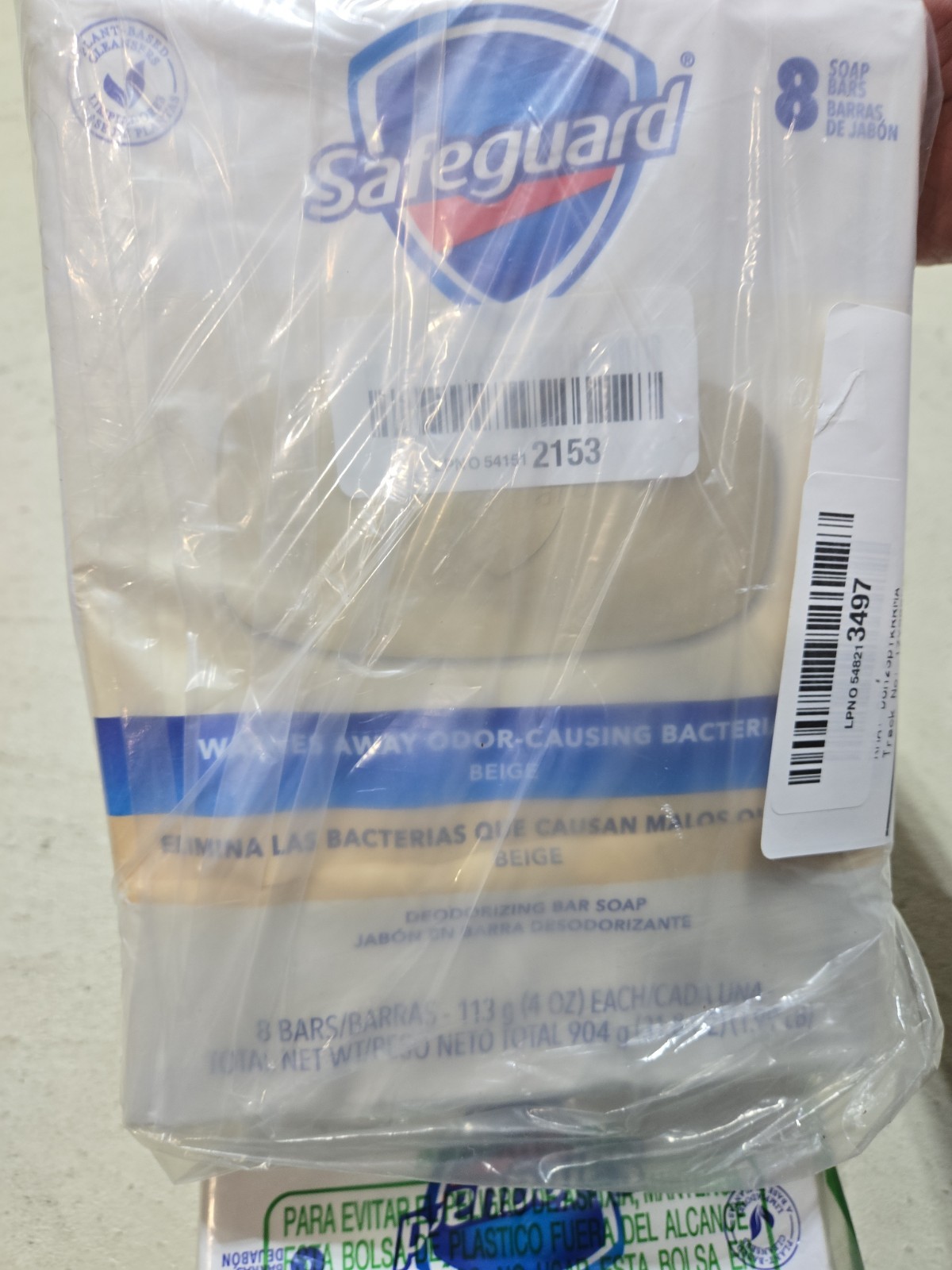 Lot: 3x 8packs Safe-Guard Antibacterial Soap, 4oz Bar beige color Anti-bacterial