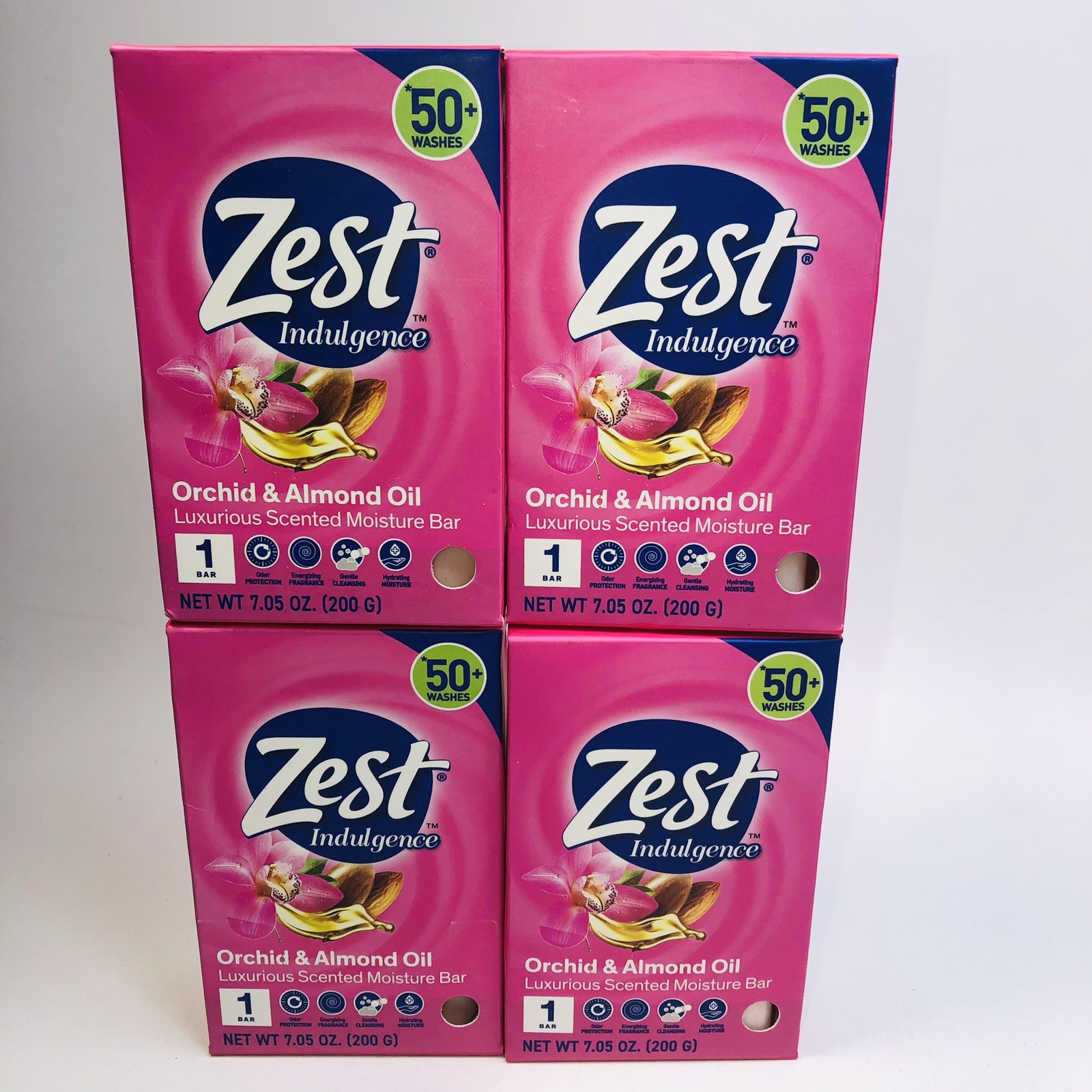 2 BIG ZEST Bar Soap Moisturizing Lush Orchid & Almond Oil Large Bars 7.05oz