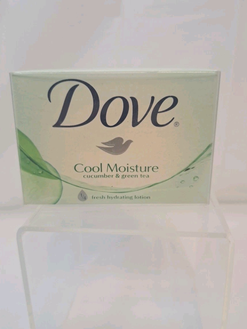 Dove Cool Moisture Cucumber & Green Tea Bar Soap – 3.15oz Bar NOS Vintage