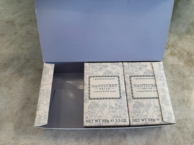 Crabtree & Evelyn Nantucket Briar Scented Bath Soap Set of 2 Bars 3.5 oz 100g Ea