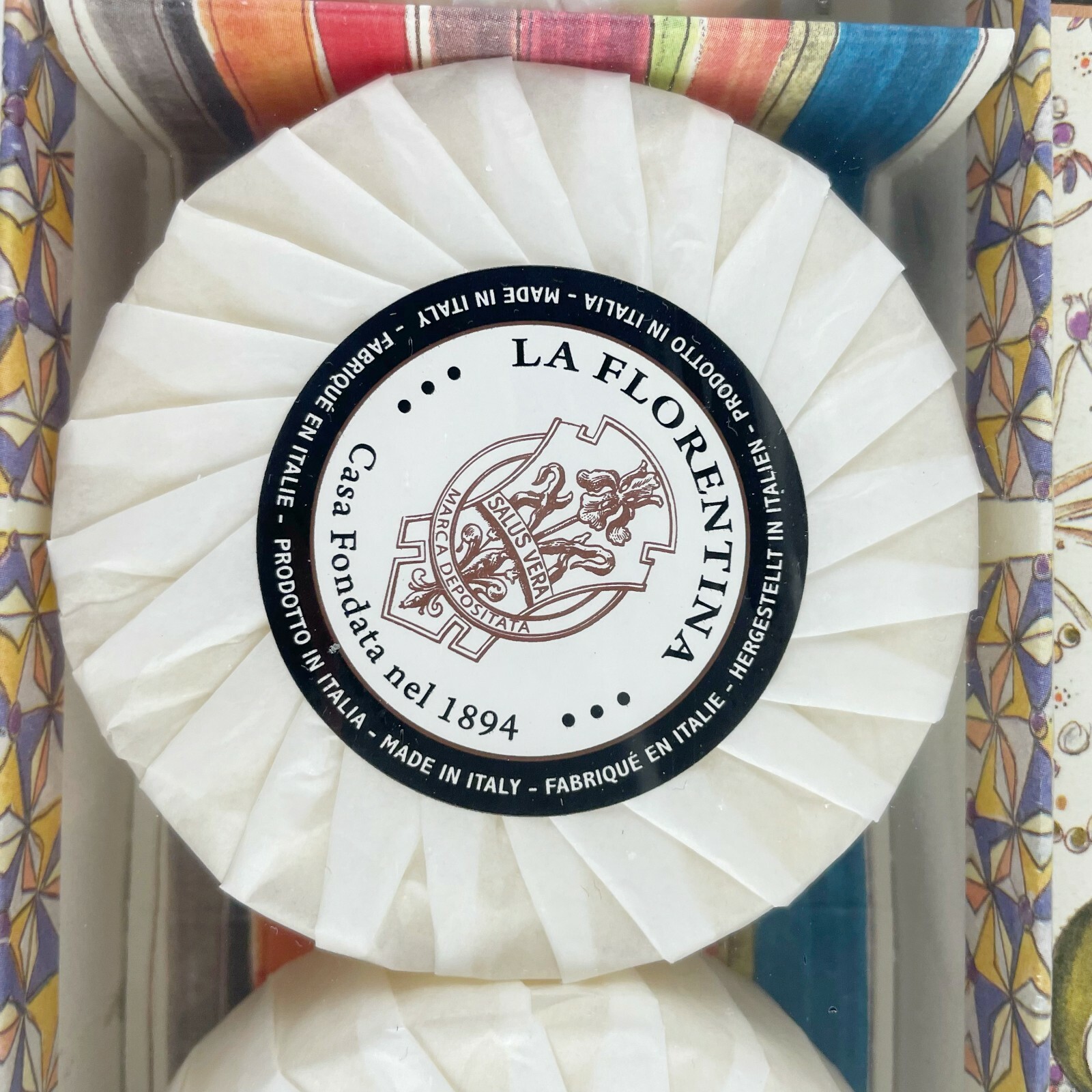 La Florentina Luxury Soap Set of 3 Italy Lavender Wild Chamomile Sealed 4 oz ea