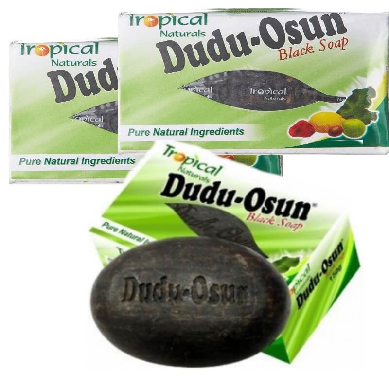 2 X Tropical Naturals Dudu Osun Black Soap,Psoriasis,Eczema,Acne,Fungus *UK POST