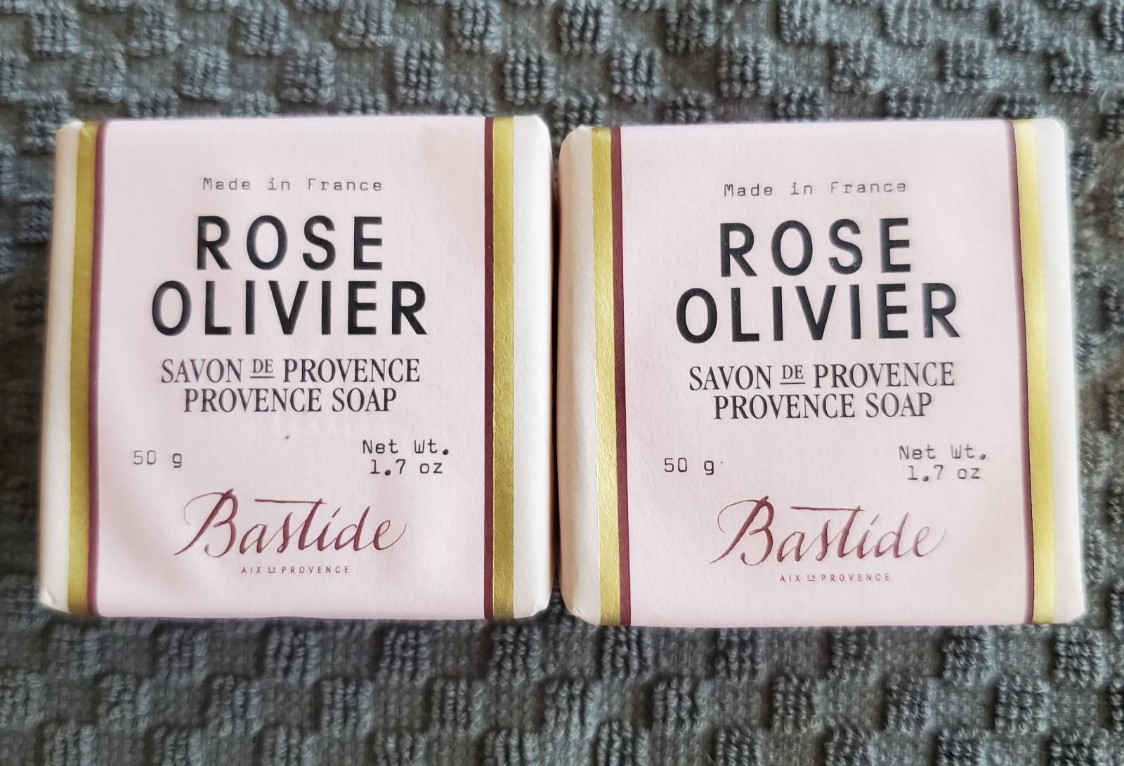 Bastide Rose Olivier Savon de Provence Soap 50g 1.7oz Made in France New X2!