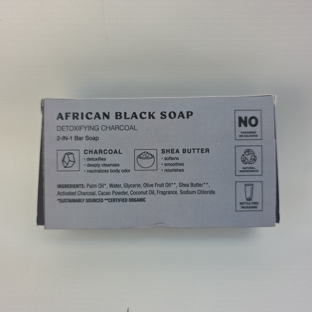 OC Grooming Co. – African Black Soap with Detoxifying Charcoal 10 oz Bar