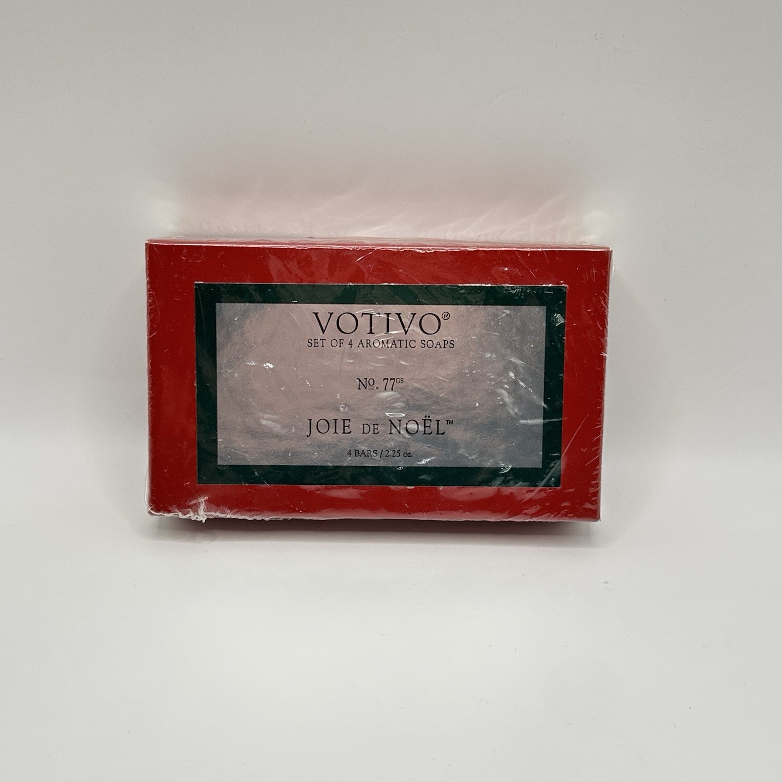 Votivo 4 Aromatic Soaps No 77 Jolie De Noel 2.25 oz Each Sealed