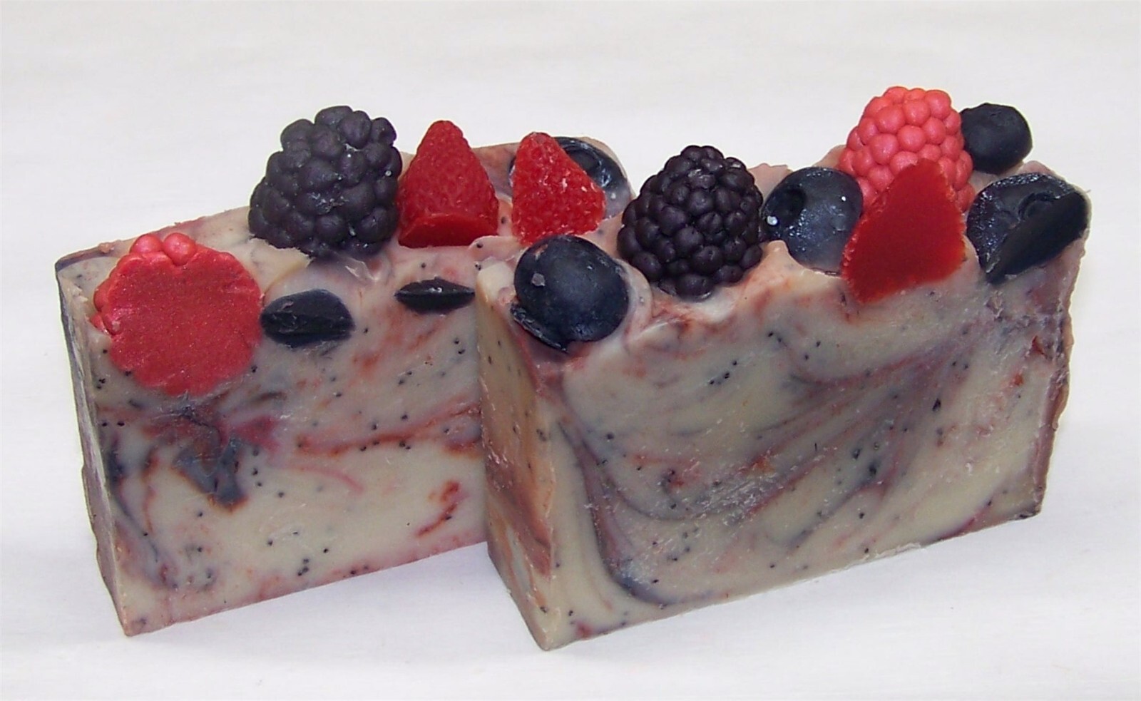 Berryliscious Blue Poppy Seed Goat Milk Soap-Natural & Organic by MJR Soaps