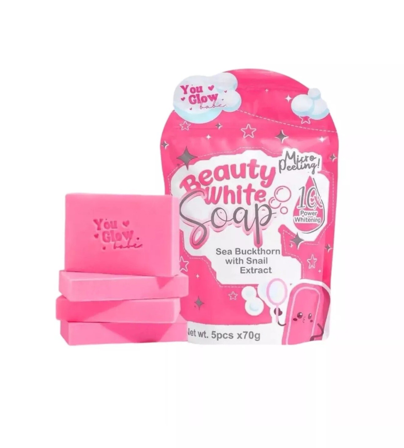 Beauty White Soap by You Glow Babe, 5 Bars x 70g