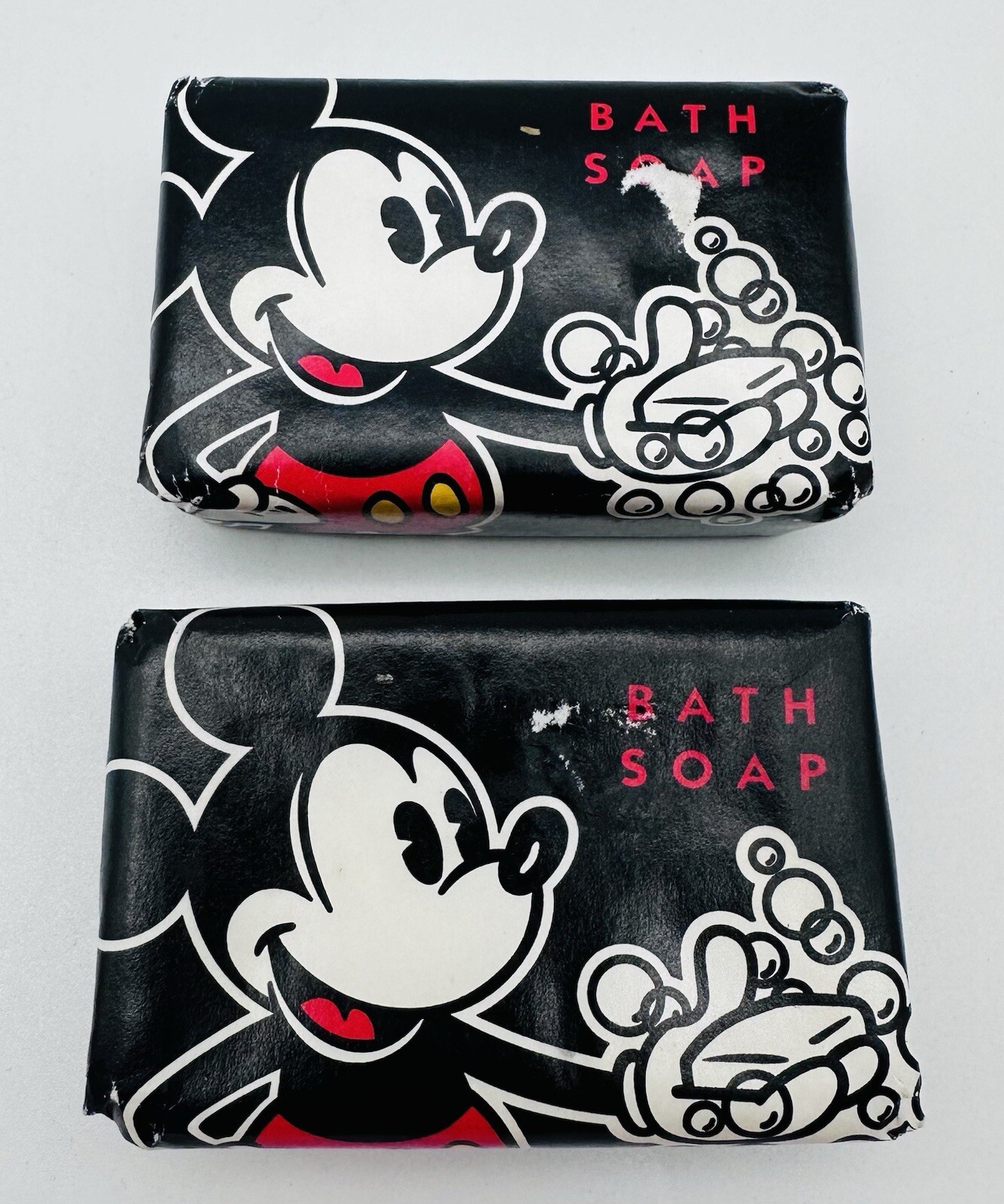 Vintage WALT DISNEY RESORT Mickey Mouse Bath Soap Bar 3 oz – Lot of 2