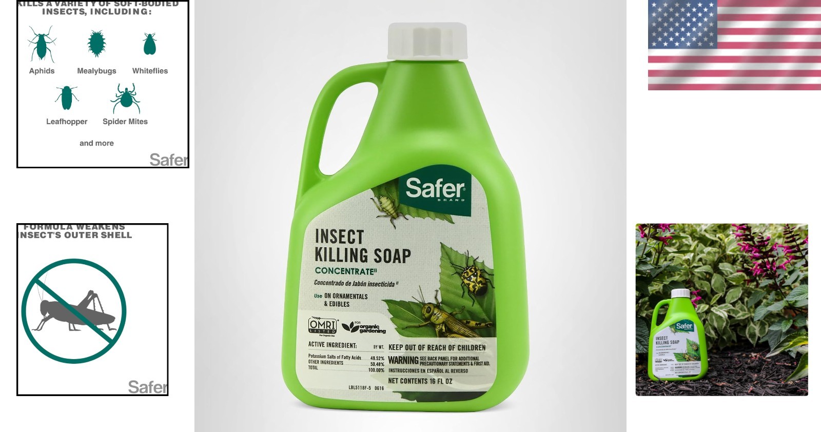 Organic Insecticidal Soap Concentrate – Effective Against Whiteflies & Thrips