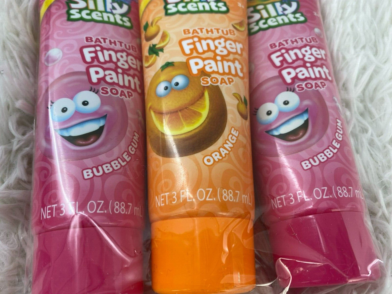 Crayola Bathtub Finger Paint Soap Silly Scents Blueberry Marshmellow Lot of 3