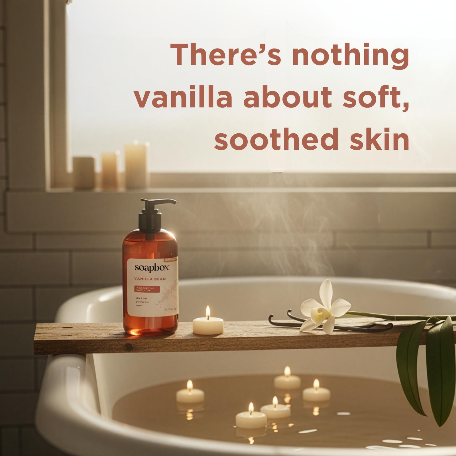 Soapbox Vanilla Bean Liquid Hand Soap, 12 Ounce (Pack of 3),