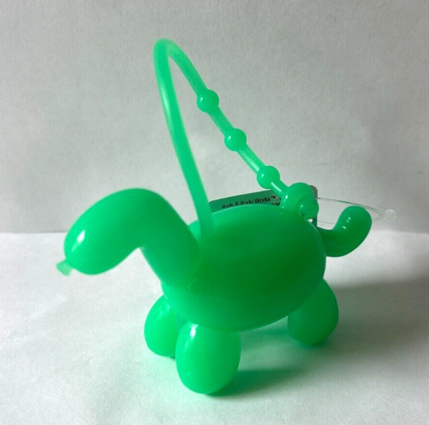 NEW Bath & and Body Works BALLON ANIMAL GREEN DINOSAUR Pocket Gel Holder Sleeve