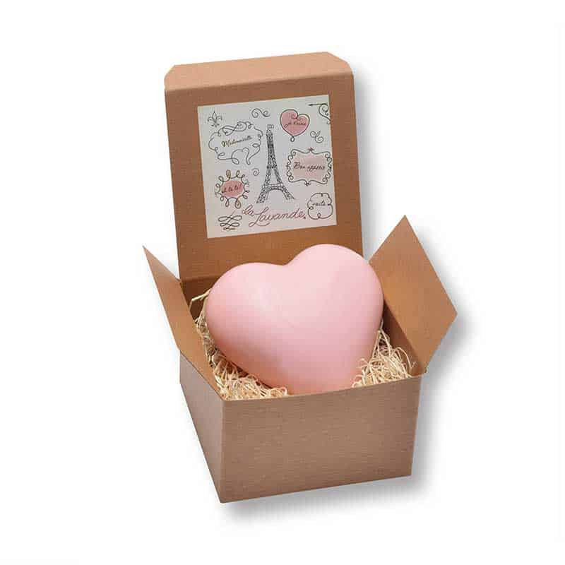 Heart Shaped Soap – Tea Rose Fragrance – Made in France, Boxed, Price is for 1