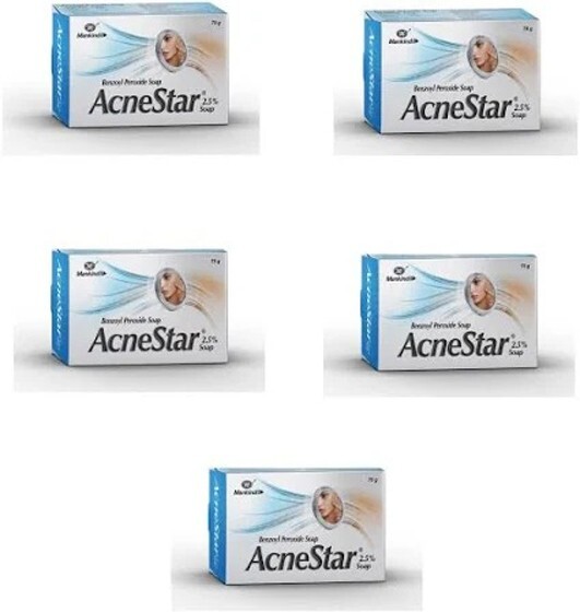 Mankind Acne Star Soap 75 gm Pack of 5
