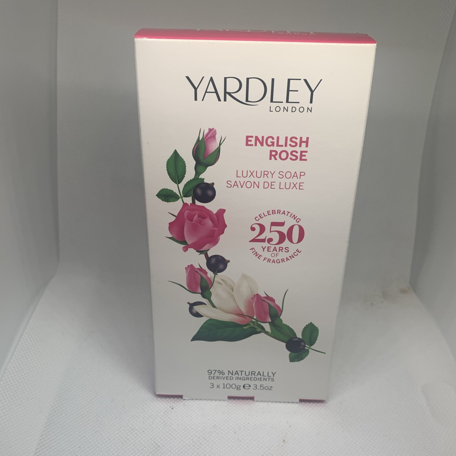 Yardley London English Rose Luxury Soap 3 Pack. Sealed. New 3.5 Oz Per Bar