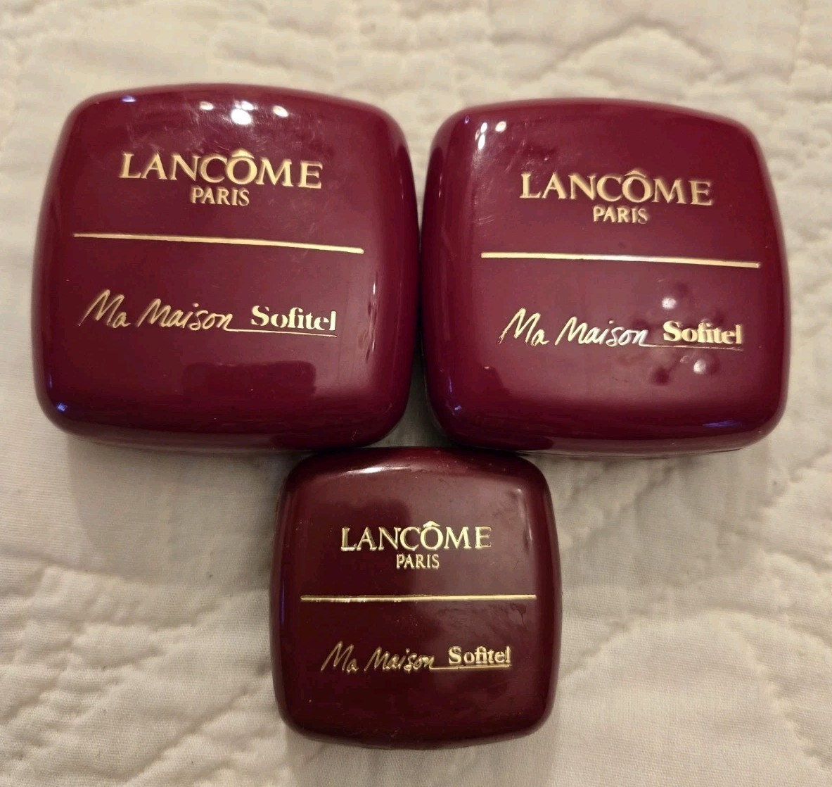 Vintage Lancome Paris Ma Maison Hotel Sofitel Soap In Original Cases 3 Bars