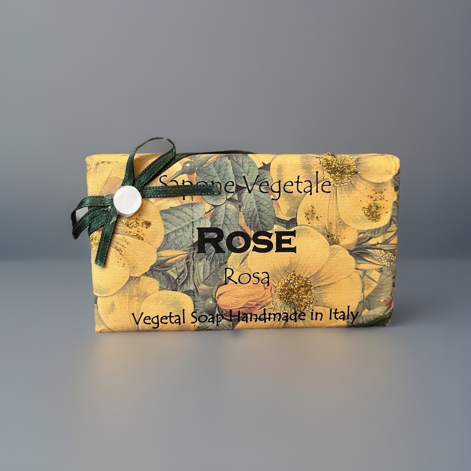 Sapone Vegetale ROSE Rosa Handmade Italy Vegetable Soap 10.6oz