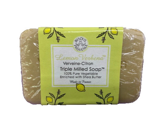 4 x Trader Joe’s Bisous de Provence Lemon Verbena Triple Milled Soap Shea Butter