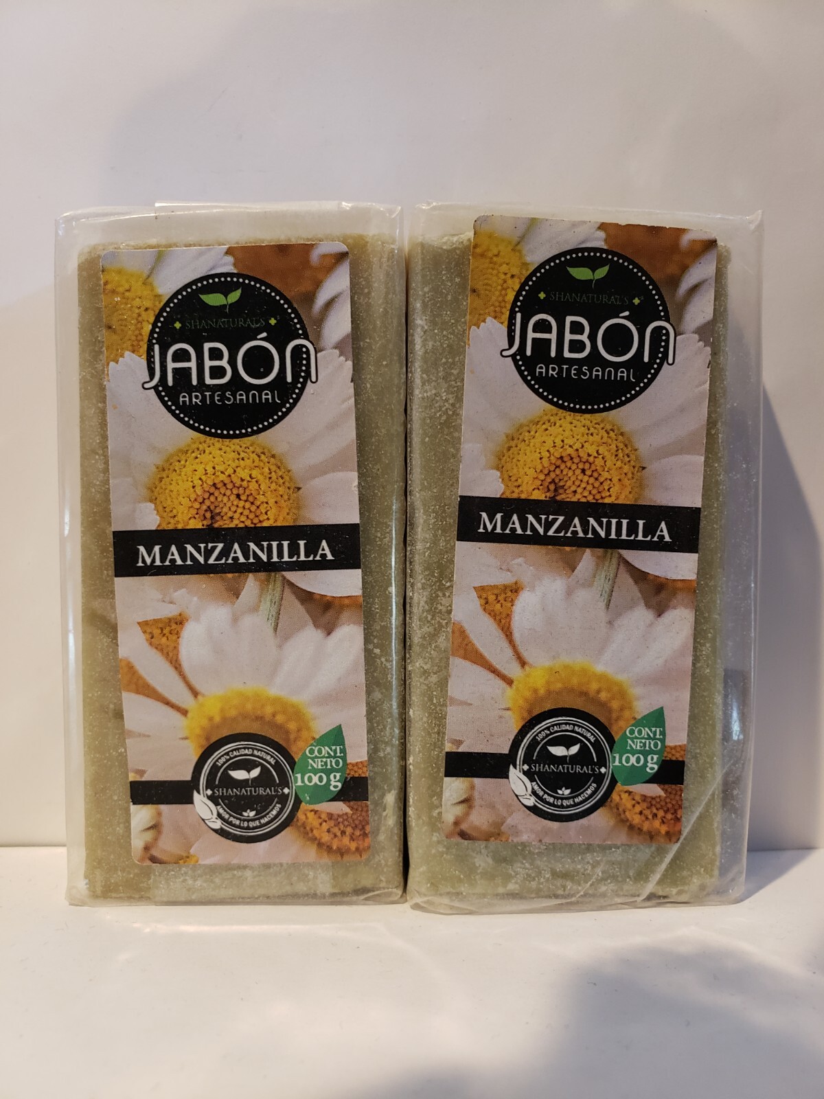 CHAMOMILE SOAP/JABON DE MANZANILLA 100GRS (2 pack) “Shiny & Silky Hair”