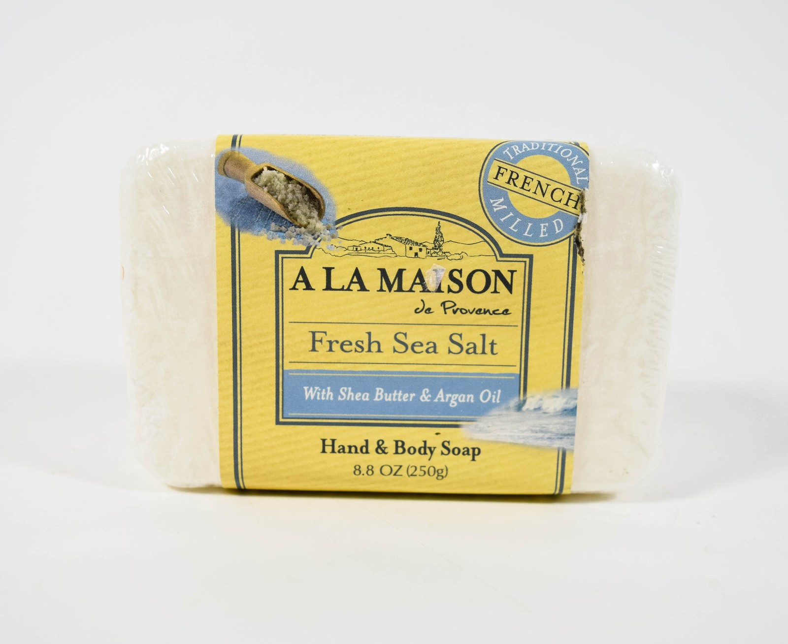 2 bars A La Maison Fresh SEA SALT Hand & Body Soap 8.8 oz