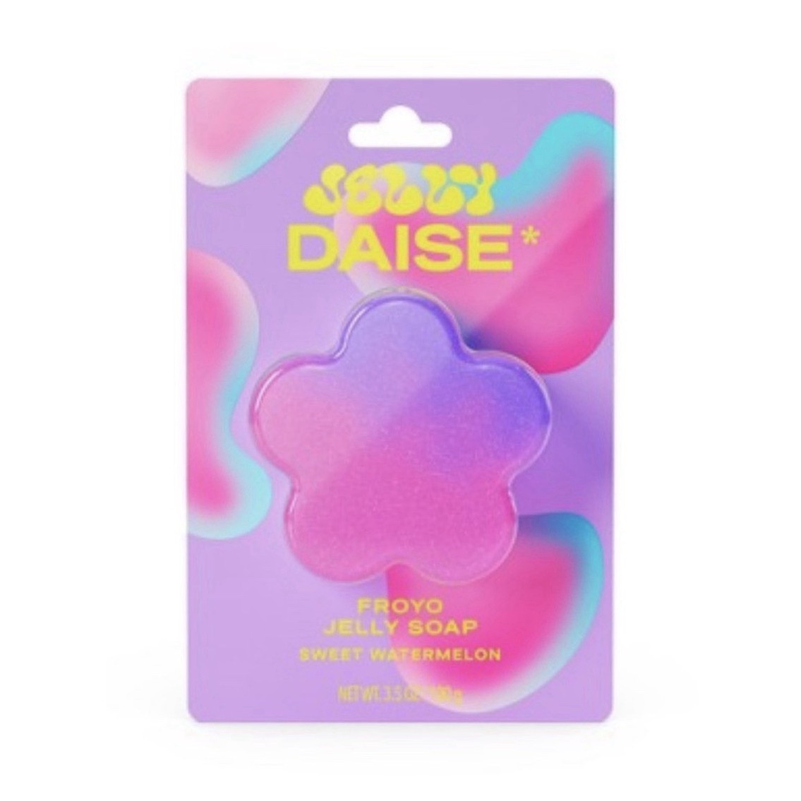 Daise Froyo Jelly Soap Sweet Watermelon Flower Bar Vegan Cruelty-Free 3.5 oz