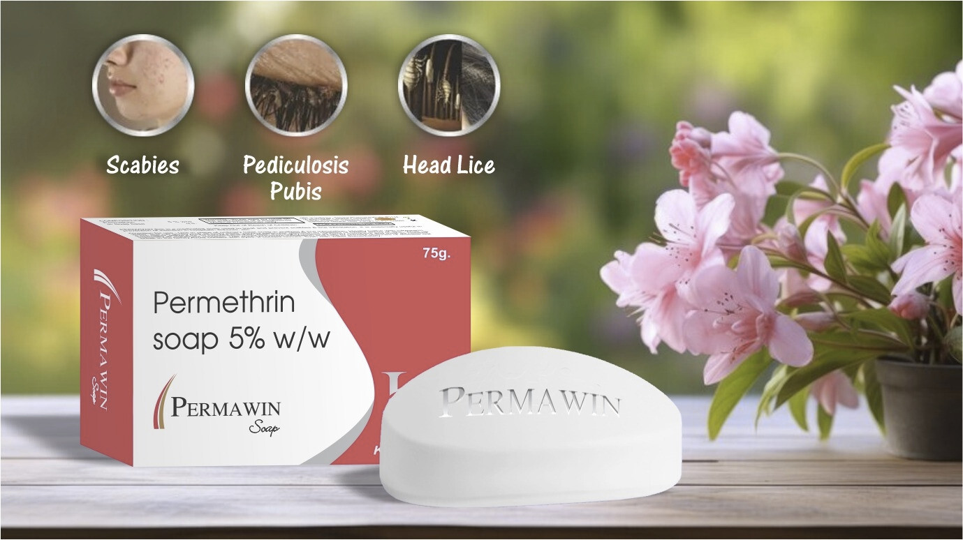 Permawin Permethrin Germ Protection Soap for Men & Women – Pack of 3 (75g Each)