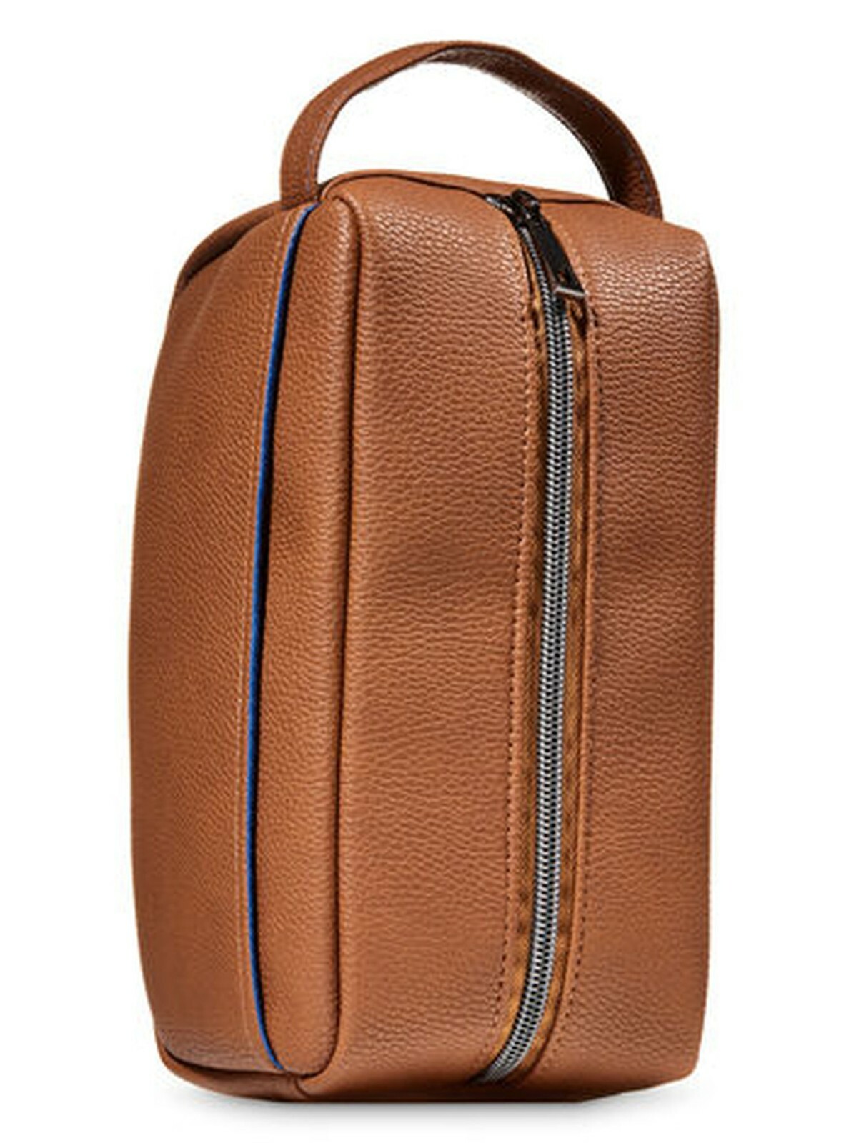 1 Bath & Body Works BROWN FAUX LEATHER Mens Travel Toiletry Bag Pouch Purse GIFT